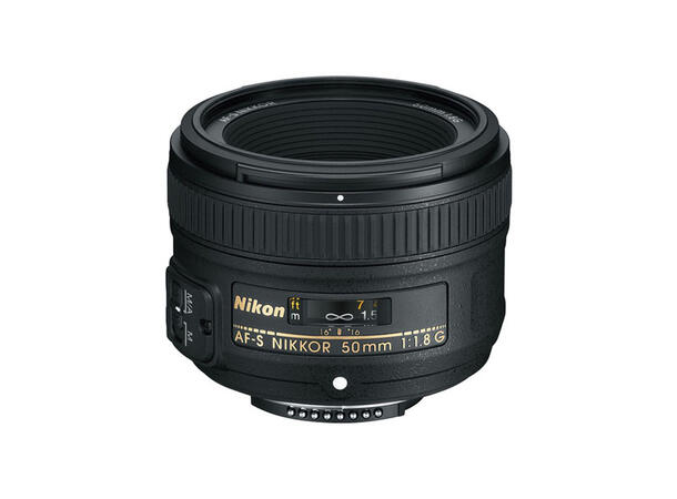 Nikon 50mm f/1.8 G AF-S Normalobjektiv med god lysstyrke